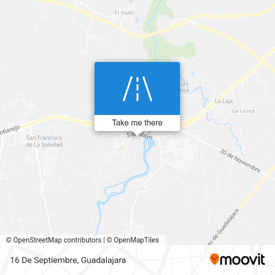 Mapa de 16 De Septiembre