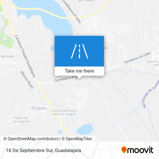 16 De Septiembre Sur map