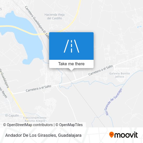 Andador De Los Girasoles map