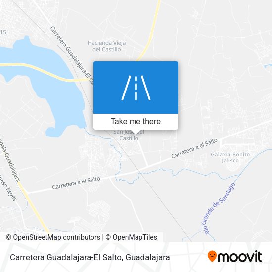 Carretera Guadalajara-El Salto map