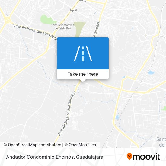 Andador Condominio Encinos map