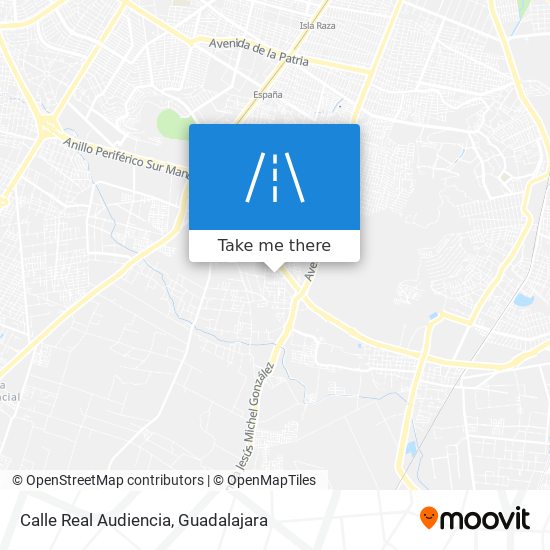 Mapa de Calle Real Audiencia