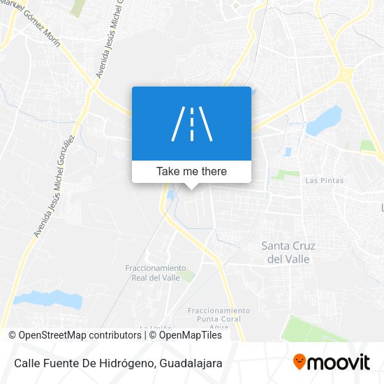 Calle Fuente De Hidrógeno map