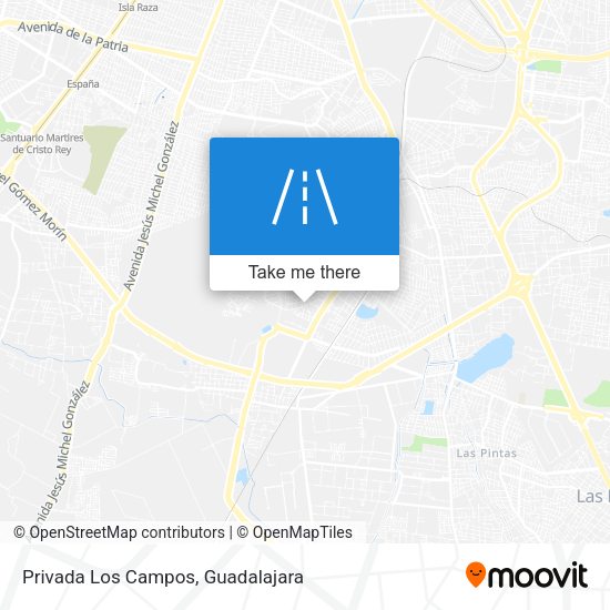 Mapa de Privada Los Campos