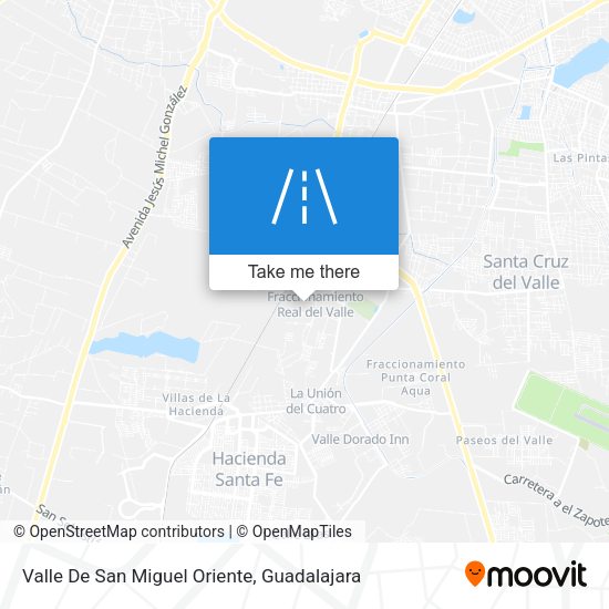 Mapa de Valle De San Miguel Oriente