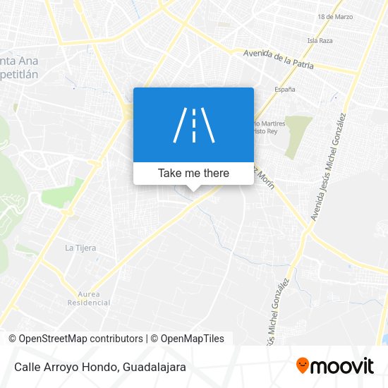 Calle Arroyo Hondo map