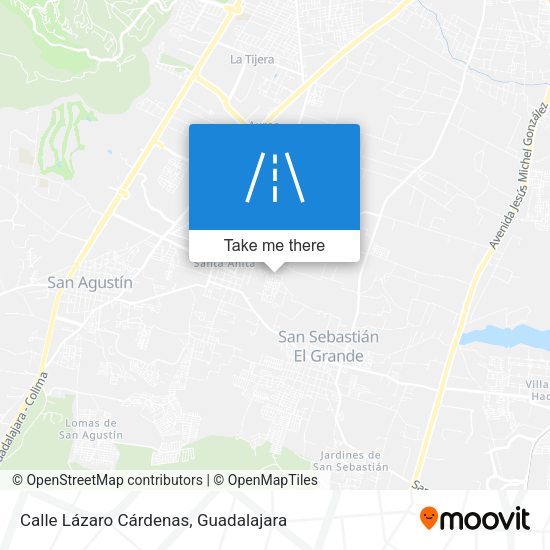 Mapa de Calle Lázaro Cárdenas