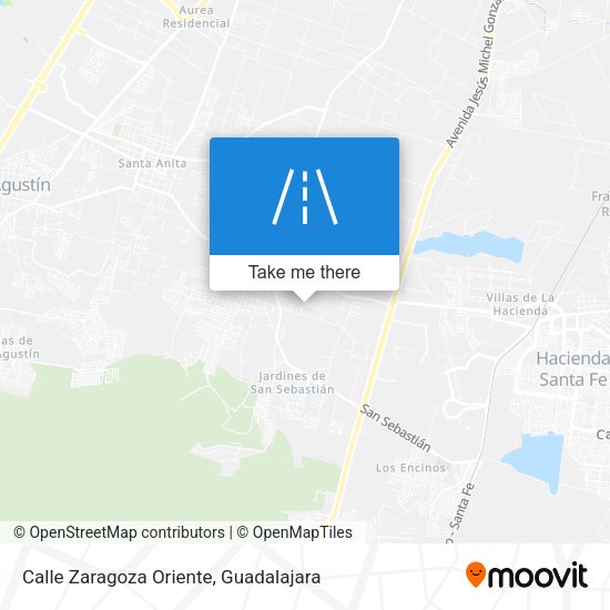 Calle Zaragoza Oriente map