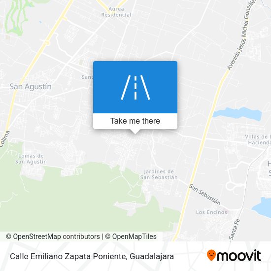 Calle Emiliano Zapata Poniente map
