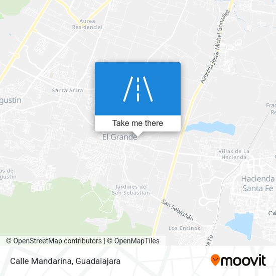 Mapa de Calle Mandarina