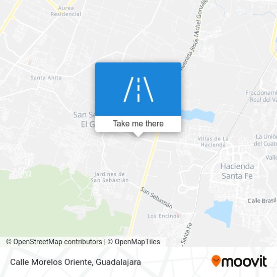 Mapa de Calle Morelos Oriente