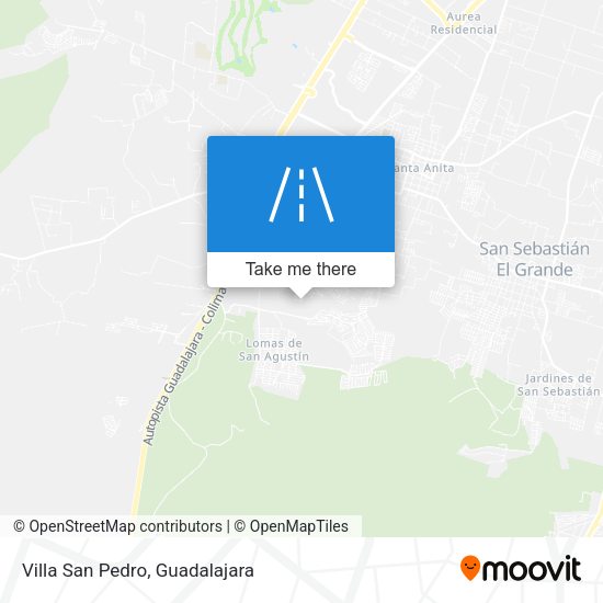 Villa San Pedro map
