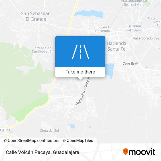 Mapa de Calle Volcán Pacaya
