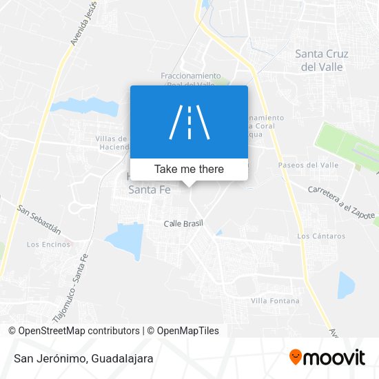 Mapa de San Jerónimo
