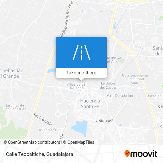 Calle Teocaltiche map