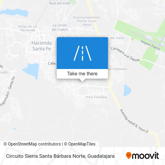 Mapa de Circuito Sierra Santa Bárbara Norte