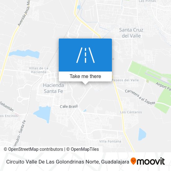 Mapa de Circuito Valle De Las Golondrinas Norte