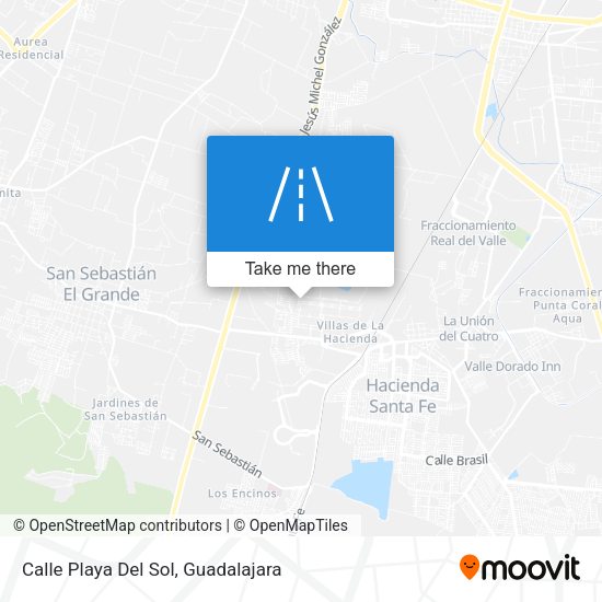 Mapa de Calle Playa Del Sol