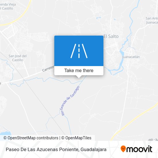 Paseo De Las Azucenas Poniente map