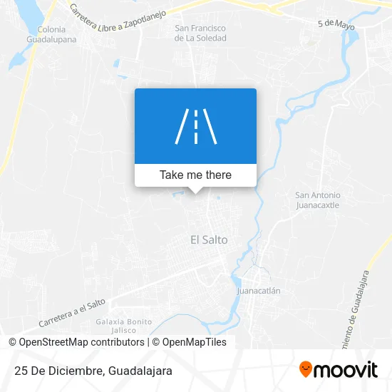 25 De Diciembre map