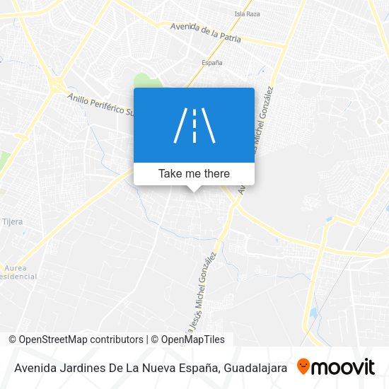 Mapa de Avenida Jardines De La Nueva España