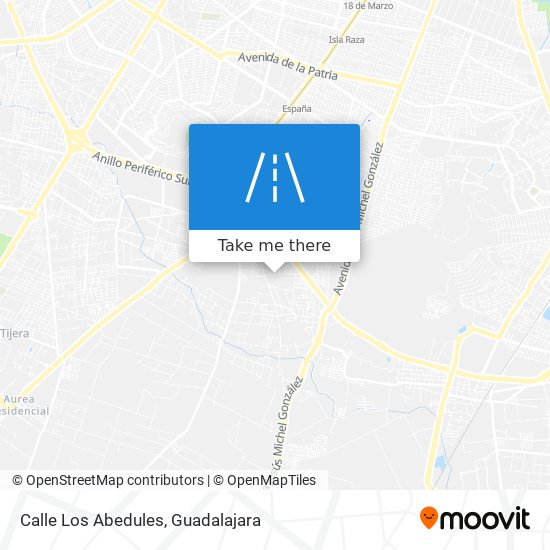 Calle Los Abedules map