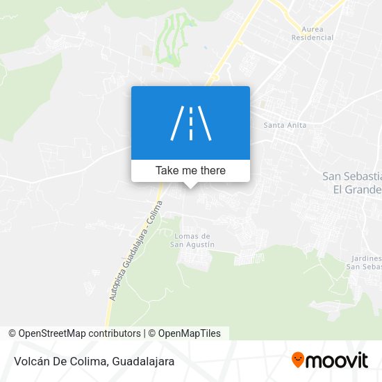 Volcán De Colima map