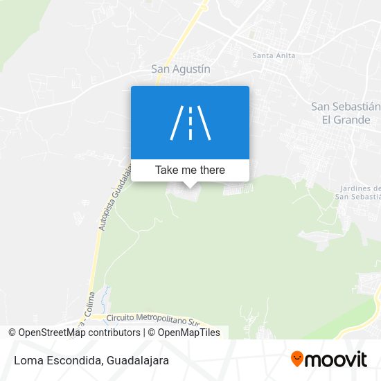 Loma Escondida map