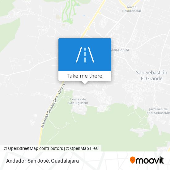 Andador San José map