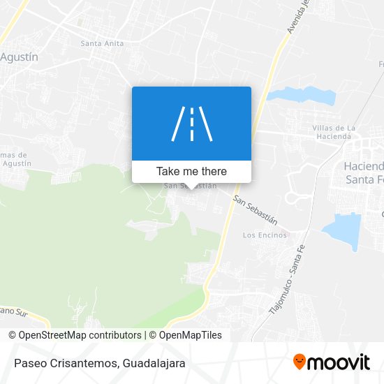 Paseo Crisantemos map