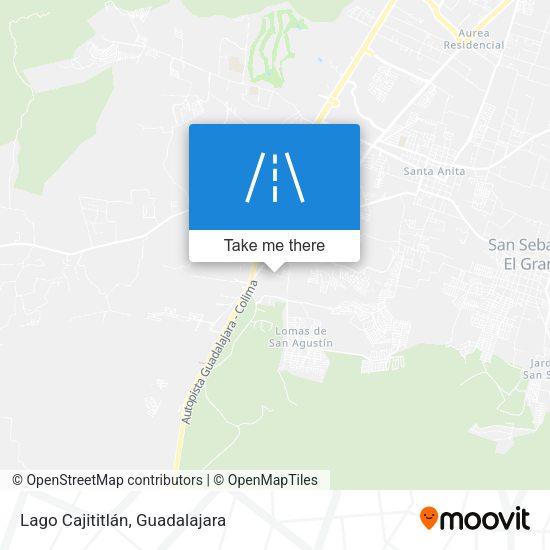 Lago Cajititlán map