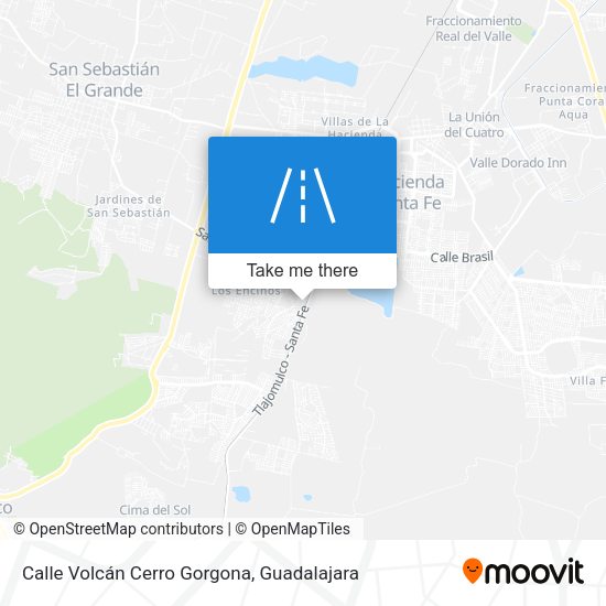 Mapa de Calle Volcán Cerro Gorgona