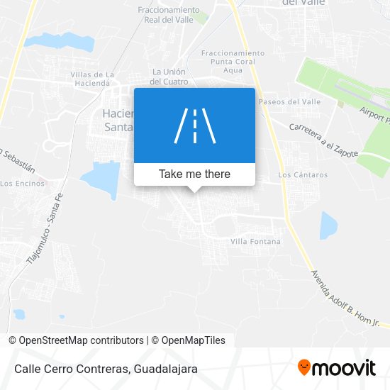 Calle Cerro Contreras map