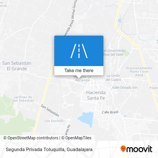 Mapa de Segunda Privada Toluquilla