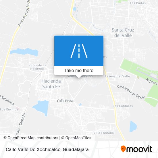 Calle Valle De Xochicalco map