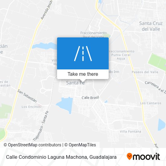 Mapa de Calle Condominio Laguna Machona
