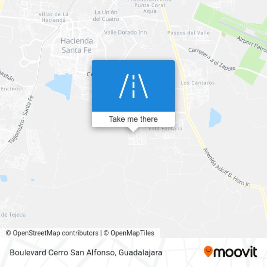 Mapa de Boulevard Cerro San Alfonso