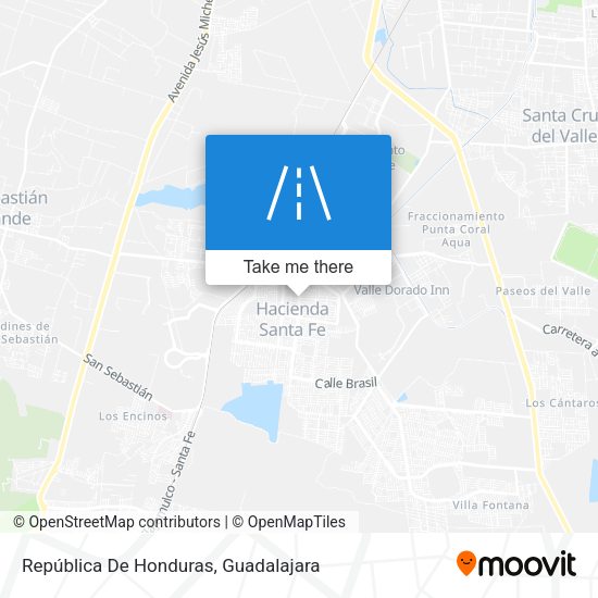 Mapa de República De Honduras
