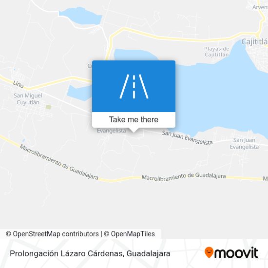 Prolongación Lázaro Cárdenas map