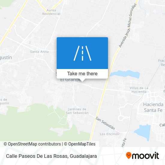 Mapa de Calle Paseos De Las Rosas