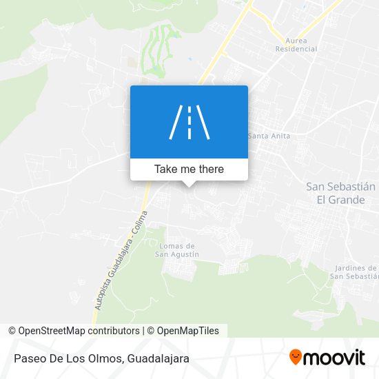 Paseo De Los Olmos map