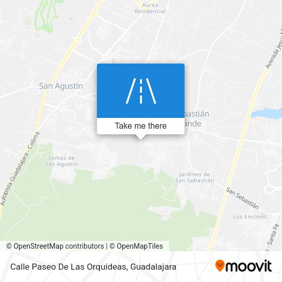 Calle Paseo De Las Orquídeas map
