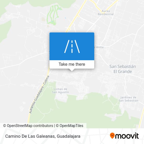 Camino De Las Galeanas map