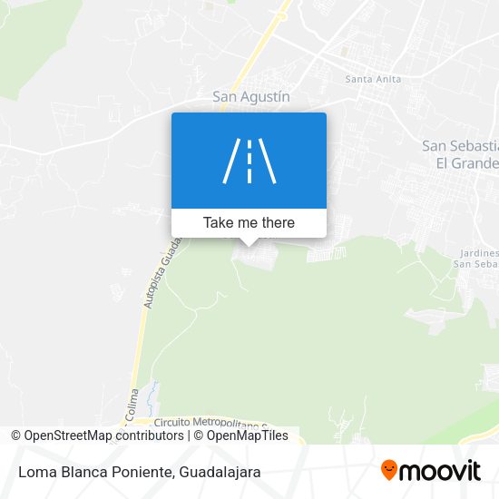 Loma Blanca Poniente map