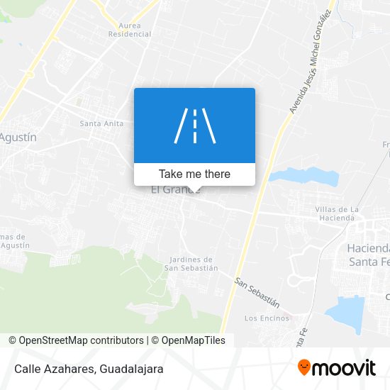Mapa de Calle Azahares