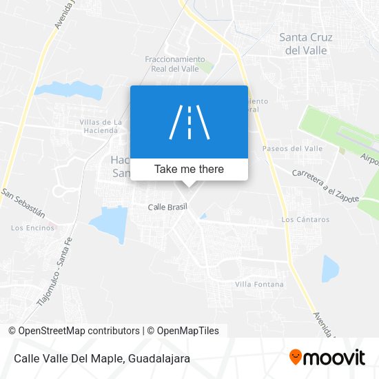 Mapa de Calle Valle Del Maple