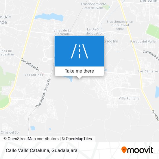 Calle Valle Cataluña map