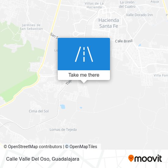 Calle Valle Del Oso map