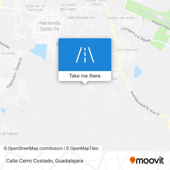 Mapa de Calle Cerro Costado