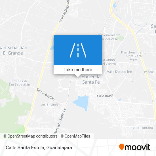 Mapa de Calle Santa Estela